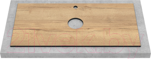 Изображение товара Столешница для тумбы в ванную ЗОВ 13 / CKP13H1195458C2 (галифакс)