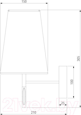 Изображение товара Бра Евросвет 60137/1 (золото)