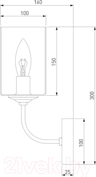 Изображение товара Бра Евросвет 60138/1 (перламутровое золото)