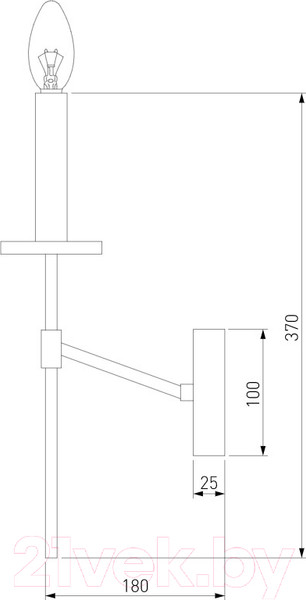 Изображение товара Бра Евросвет 60142/1 (латунь)