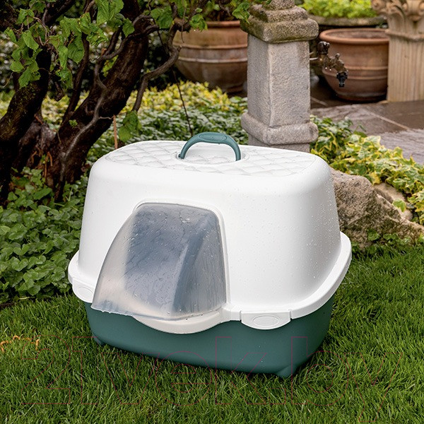 Изображение товара Туалет-домик Stefanplast Tres Chic / 99301 (зеленый/белый)