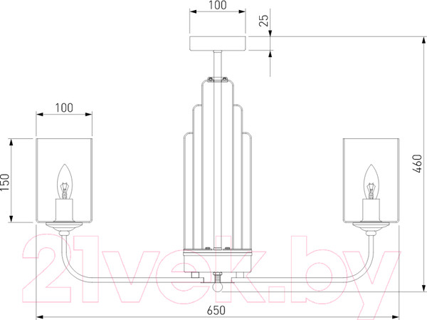 Изображение товара Люстра Евросвет 60138/6 (сатин/никель)