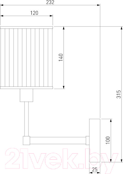 Изображение товара Бра Евросвет 60144/1 (хром)
