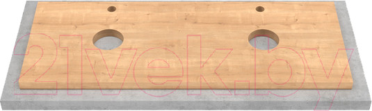 Изображение товара Столешница для тумбы в ванную ЗОВ HPL 38 / CHPL38T1195458C4 (туя)