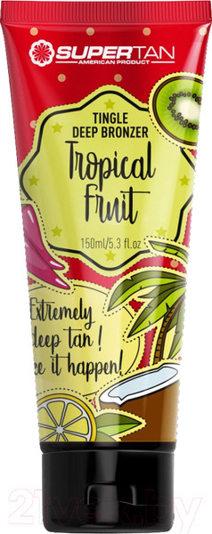 Изображение товара Крем-автозагар SuperTan Tropical Fruits С тингл-эффектом (150мл)