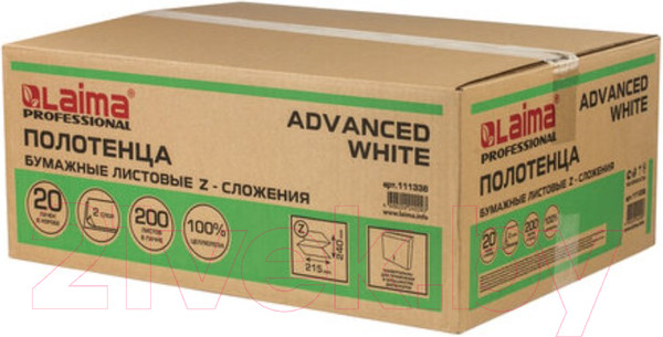 Изображение товара Бумажные полотенца Laima Advanced White / 111338