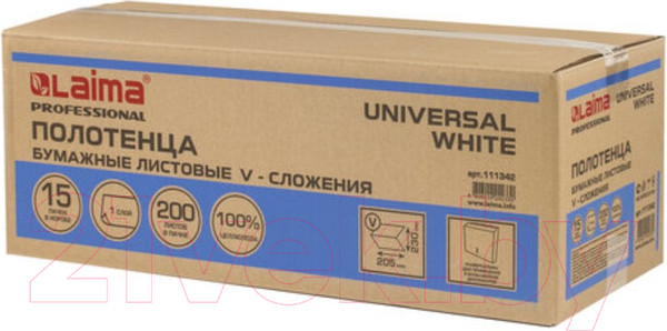 Изображение товара Бумажные полотенца Laima Universal White / 111342