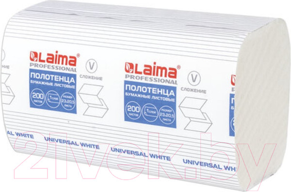 Изображение товара Бумажные полотенца Laima Universal White / 111342
