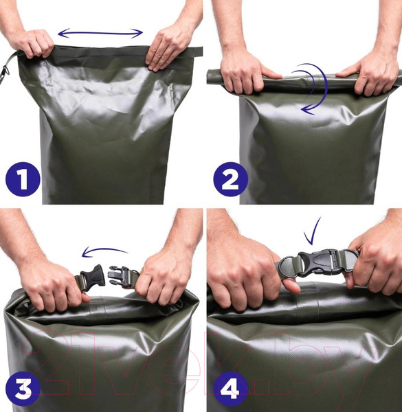 Изображение товара Гермомешок Helios HS-DB-903885-H (90л, хаки)