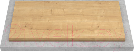 Изображение товара Столешница для тумбы в ванную ЗОВ HPL 38 / CHPL38T1195458 (туя)