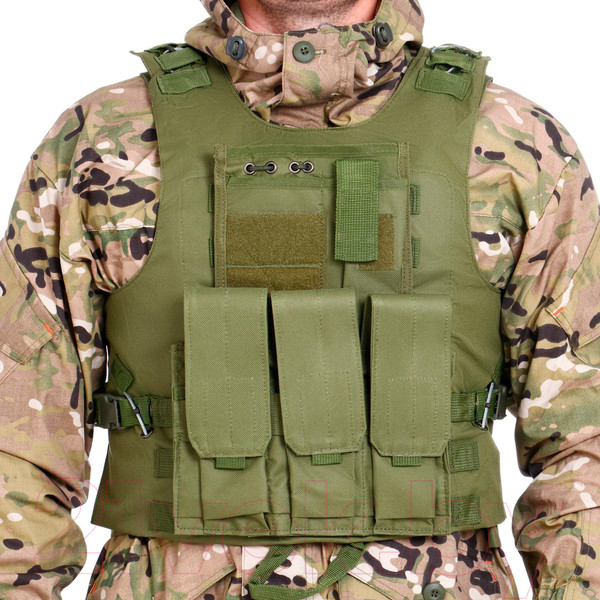 Изображение товара Жилет разгрузочный Sima-Land Storm Tactic 7914118 (зеленый)