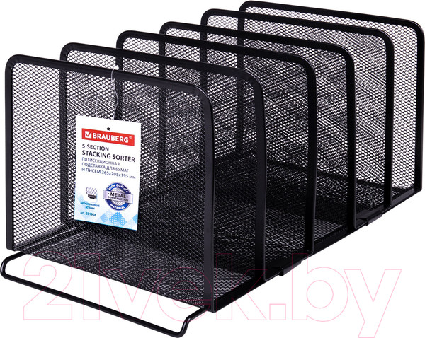 Изображение товара Лоток для бумаг Brauberg Germanium / 231968 (черный)