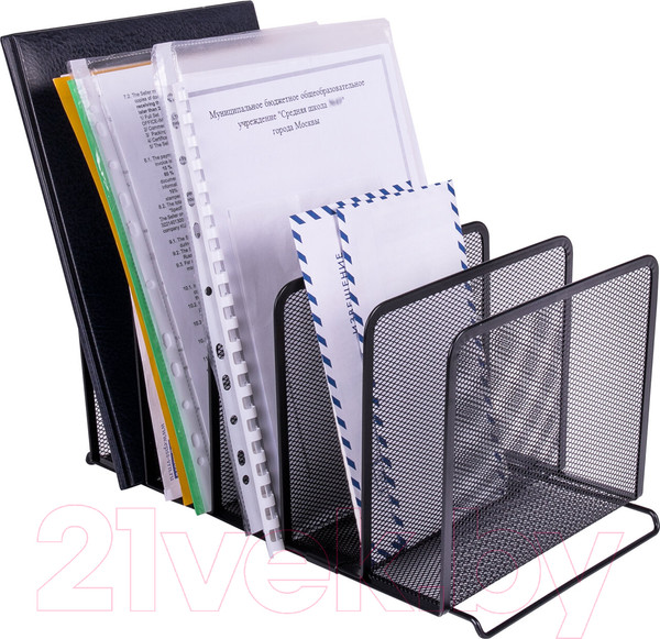 Изображение товара Лоток для бумаг Brauberg Germanium / 231968 (черный)