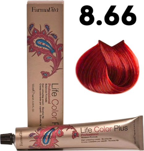 Изображение товара Крем-краска для волос Farmavita Life Color Plus 8.66 (100мл)