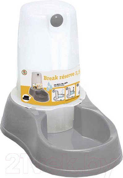 Изображение товара Поилка механическая для животных Stefanplast 04375 (каменно-серый)