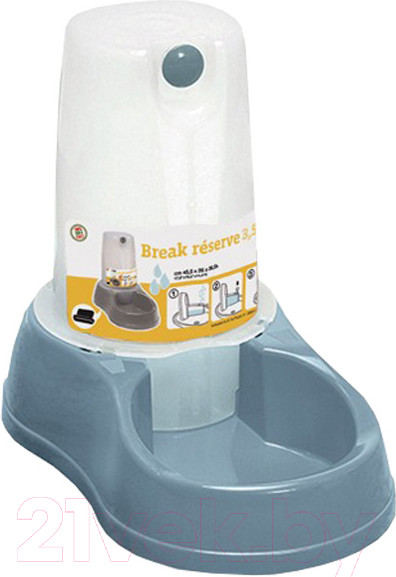 Изображение товара Поилка механическая для животных Stefanplast 04370 (стальной/синий)