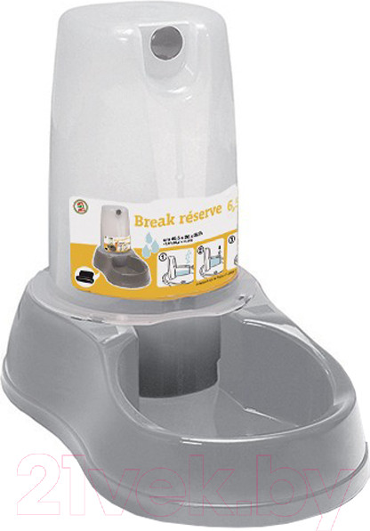 Изображение товара Поилка механическая для животных Stefanplast 04678 (каменно-серый)