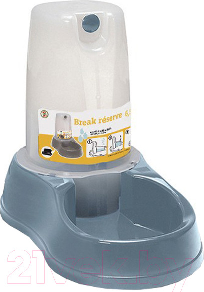 Изображение товара Поилка механическая для животных Stefanplast 04673 (стальной/синий)