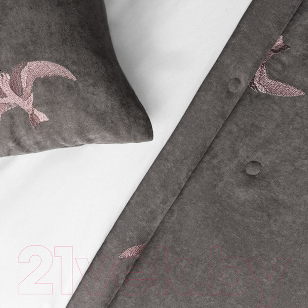 Изображение товара Набор текстиля для спальни Pasionaria Либерти 160x220 с наволочками (серый)