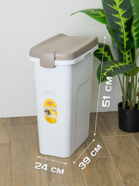 Изображение товара Емкость для хранения корма Stefanplast 98451 (прозрачный/светло-серый)