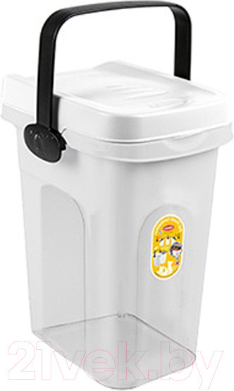Изображение товара Емкость для хранения корма Stefanplast 98550 (прозрачный/белый)