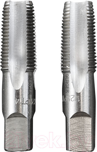 Изображение товара Набор метчиков BERGER Дюймовые 1/2-14NPT / BG1182 (2шт)