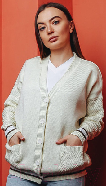 Изображение товара Кардиган Romgil ТЗ708Х (р.170-88-94, молочный)