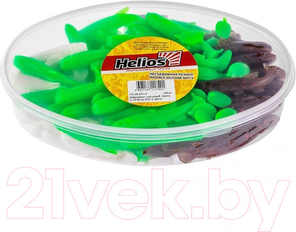 Изображение товара Мягкая приманка Helios Nelma Mix / HS-26-031-N (100шт)