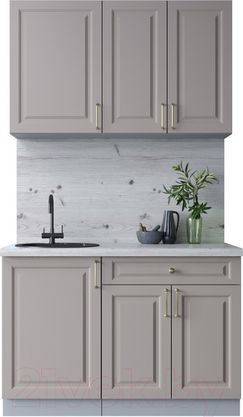 Изображение товара Кухонный гарнитур Интерлиния Мила Шато 1.2А (луна/луна/бискайская сосна)