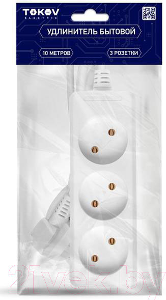 Изображение товара Удлинитель Tokov Electric TKE-C01-BU3-10-1