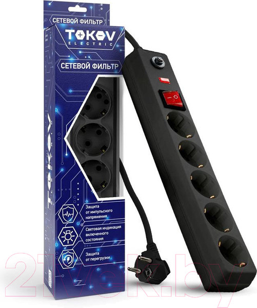 Изображение товара Сетевой фильтр Tokov Electric TKE-C05-SF5-1.8-ZV