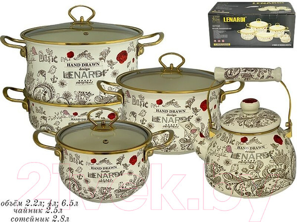 Изображение товара Набор кухонной посуды Lenardi Птичий дворик 776-014