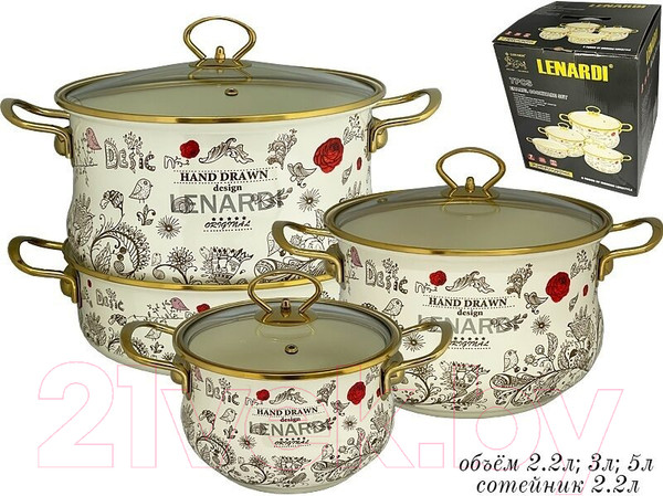 Изображение товара Набор кухонной посуды Lenardi Птичий дворик 776-015