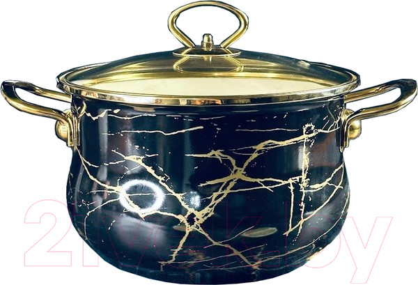 Изображение товара Кастрюля Lenardi Черный мрамор 776-058