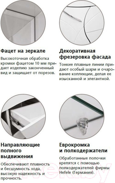 Изображение товара Тумба под умывальник Style Line Амелия 60см (для классической раковины)