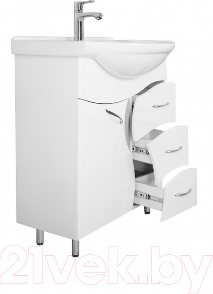 Изображение товара Тумба под умывальник Style Line Амелия 65см 3 ящик (для классической раковины)