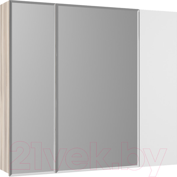 Изображение товара Шкаф с зеркалом для ванной Style Line Берген 80см