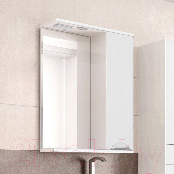 Изображение товара Шкаф с зеркалом для ванной Style Line Жасмин 50см (с подсветкой)