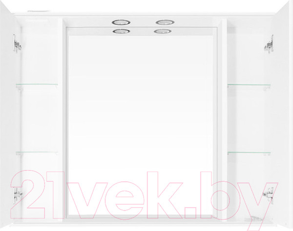 Изображение товара Шкаф с зеркалом для ванной Style Line Жасмин 90 (с подсветкой)