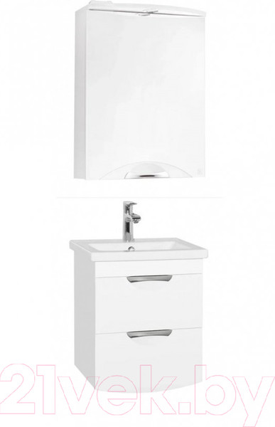 Изображение товара Шкаф с зеркалом для ванной Style Line Жасмин-2 50 (с подсветкой)