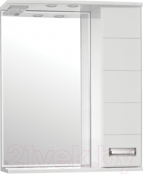 Изображение товара Шкаф с зеркалом для ванной Style Line Ирис 65 (с подсветкой)