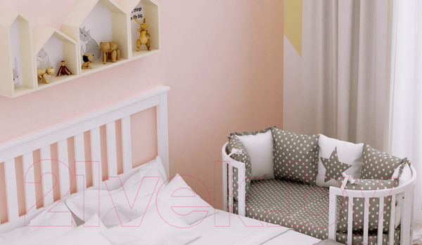 Изображение товара Детская кровать-трансформер Polini Kids Simple 911 (белый)