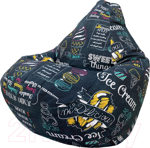 Изображение товара Бескаркасное кресло Flagman Груша Макси XXL Г2.4-28 (айскрим)