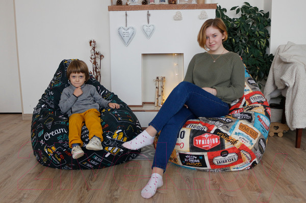 Изображение товара Бескаркасное кресло Flagman Груша Макси XXL Г2.4-28 (айскрим)