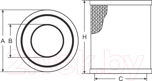 Изображение товара Воздушный фильтр SCT SB2137