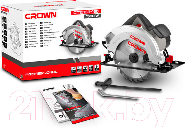 Изображение товара Дисковая пила CROWN CT15188-190