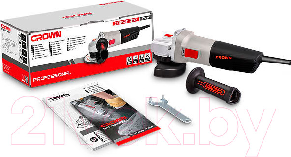 Изображение товара Угловая шлифовальная машина CROWN CT13502-125R