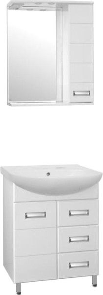 Изображение товара Шкаф с зеркалом для ванной Style Line Ирис 70 (с подсветкой)