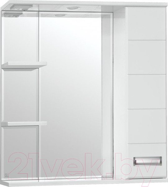 Изображение товара Шкаф с зеркалом для ванной Style Line Ирис 75 (с подсветкой)