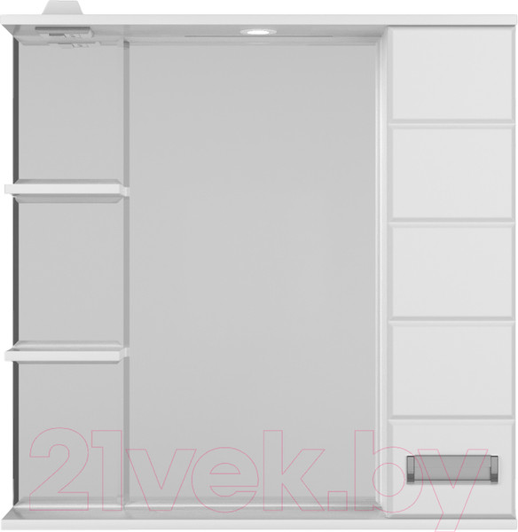 Изображение товара Шкаф с зеркалом для ванной Style Line Ирис 80 (с подсветкой)